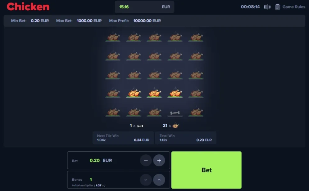 MyStake Chicken Game